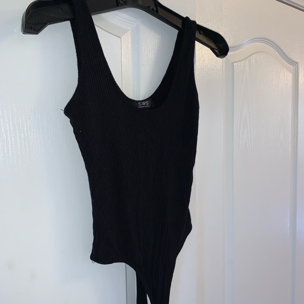 Ladies black bodysuit